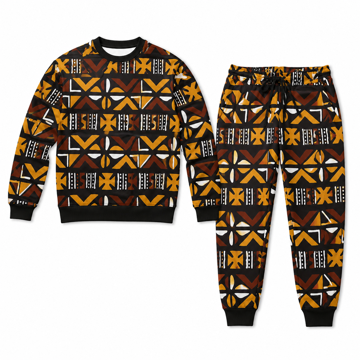sweatshirt and pants lion bogolan 
